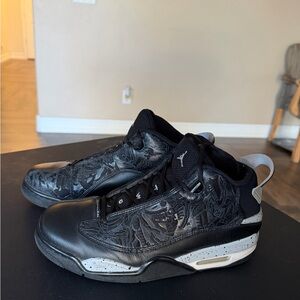 Jordan Men Black and Gray Shoes